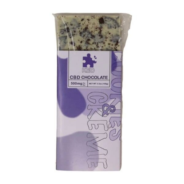 Cookies ’N’ Crème Chocolate | 500mg CBD | Keo Edibles