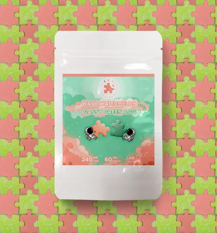 Apple & Watermelon Puzzle Gummies | 240mg | Keo Edibles