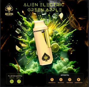 Alien Electric Green Apple Ace Ultra Mini Gen 4 – 2G Hybrid Disposable Vape